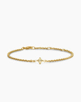 Micro Chatelaine® Chain Bracelet in 18K Yellow Gold with Champagne Citrine, 4mm